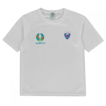 UEFA Euro 2020 Slovakia Polyester T Shirt - White