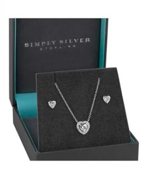 image of Simply Silver Heart Set