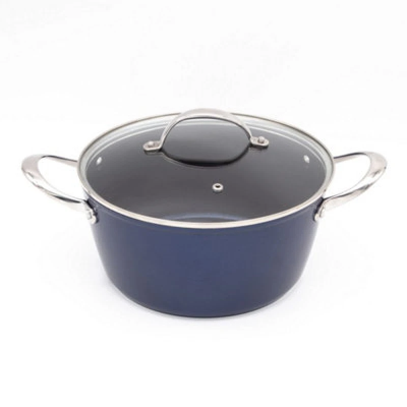 Image of Blackmoor Blue Pro 5 24cm Casserole Pot