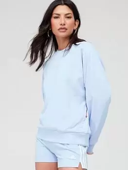Image of adidas Sportswear City Escape Sweat - Blue Size M, Women