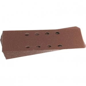 Image of Draper Punched Clip On 1/3 Sanding Sheets 92mm x 230mm 60g Pack of 10