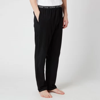 Image of Calvin Klein Mens Jersey Sleep Pants - Black - XL