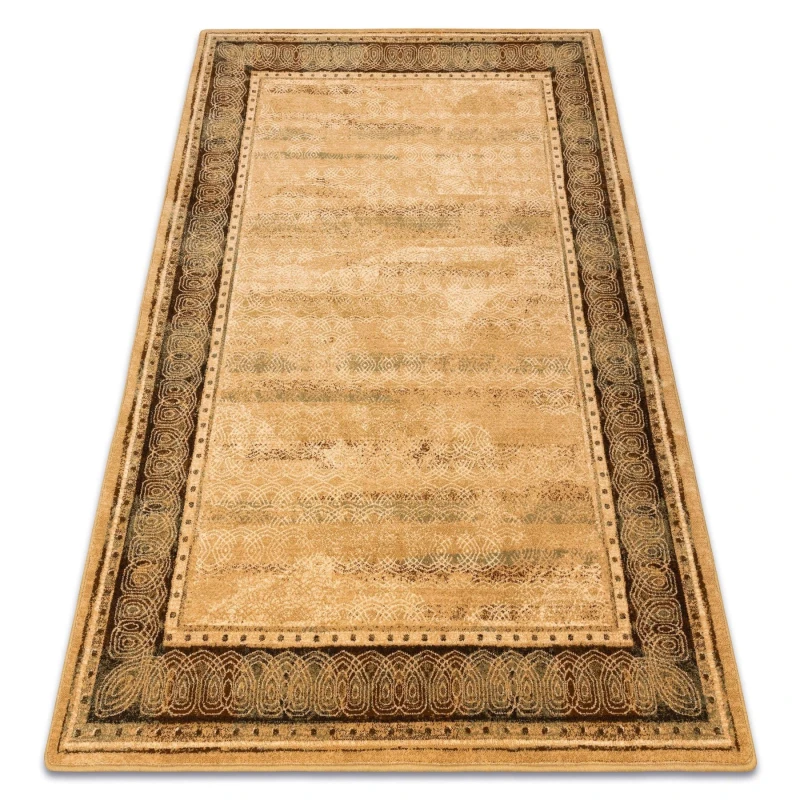 Image of RugsX Wool Omega Rug in Yellow Size: 100cm x 150cm Yellow Unisex 100cm x 150 cm