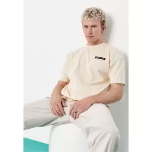 Image of Mennace Badge Oversized T Shirt - Neutral