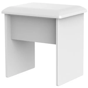 Image of Tedesca Ready Assembled Dressing Table Stool - White