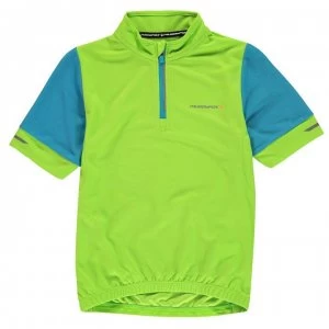 Image of Muddyfox Short Sleeved Cycling Jersey Junior - Green/Black