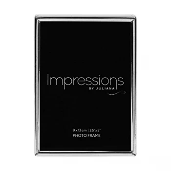 image of 3.5" x 5" - Impressions Thin Silver Plated Photo Frame