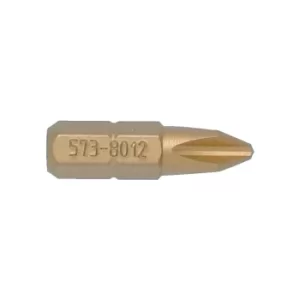 Image of NO.3 C/Pt Tin Coated Screw Driver Bit 1/4" Hex Std