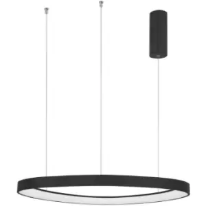 Image of Merano - Austin 65cm Integrated LED Pendant Ceiling Light Dimmable Sandy Black Aluminium &Acrylic LED 48W 2400Lm 3000K