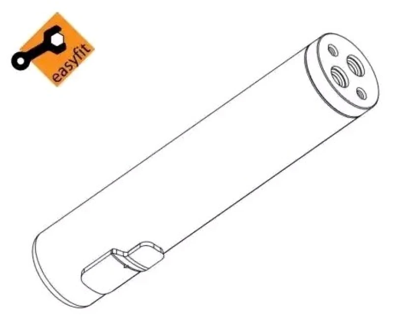 Image of NRF 33356 Receiver Drier EASY FIT, Aluminium, with seal ring, with gaskets/seals Aluminium Dryer,air conditioning (851)