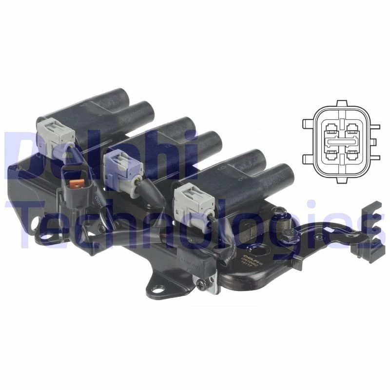 Image of DELPHI GN10462-12B1 Ignition coil Coil,ignition (689)
