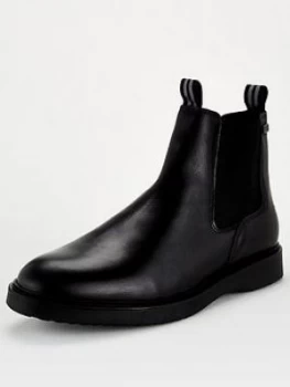 Image of Barbour International Crank Chelsea Boot - Black, Size 10, Men