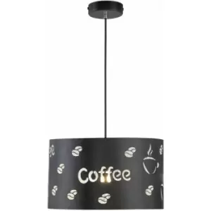 Image of Wofi - Tuva Coffee Pendant Light - Black