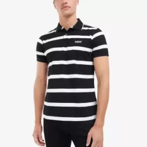 Image of Barbour International Cobain Striped Cotton Polo Shirt - L