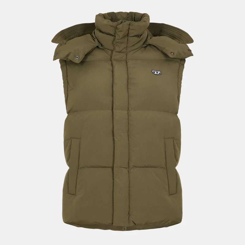 Image of Diesel Mens Toggle Closure Duffle Coat Ivy Green male S (46)