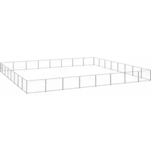 Image of Vidaxl - Dog Kennel Silver 64 m² Steel Silver