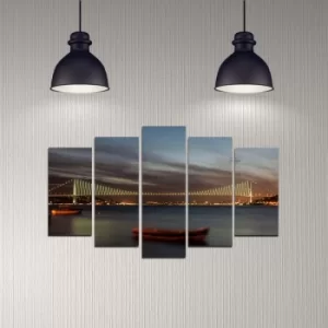 Image of 5DMDF-19 Multicolor Decorative MDF Painting (5 Pieces)