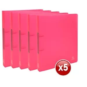 image of Exacompta Ring Binder Chromaline 54355E Polypropylene A4 30 mm 2 ring Red Pack of 15