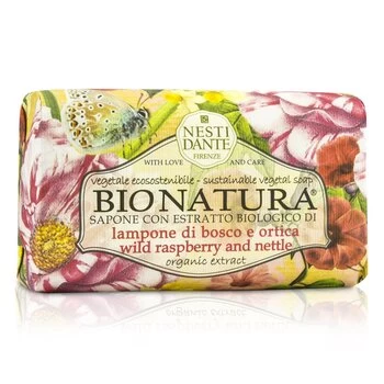 image of Nesti DanteBio Natura Sustainable Vegetal Soap - Wild Raspberry & Nettle 250g/8.8oz