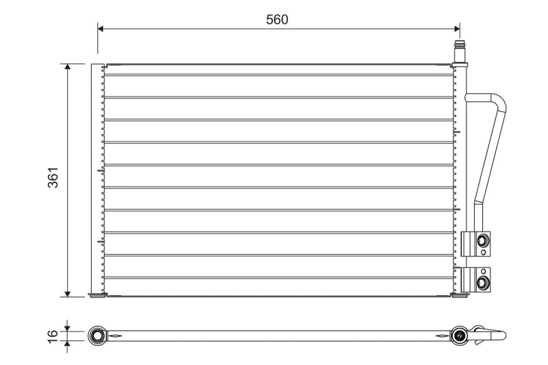 Image of Air conditioning condenser VALEO 814083