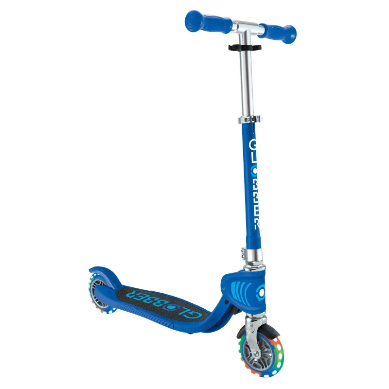 Image of Globber Globber Flow Kids Foldable 2 Wheel Scooter - Navy Blue