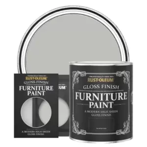 image of Rust-Oleum Gloss Furniture & Trim Paint - FLINT - 750ml