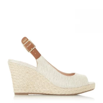 image of Dune London Kicks 2 Wedge Sandals - Natural