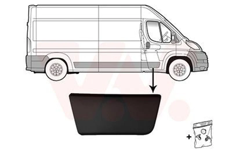 Image of VAN WEZEL Door moulding trim VAN WEZEL 1652404