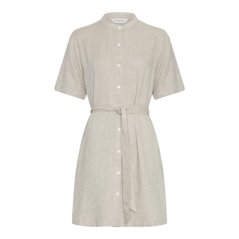Image of moss copenhagen Womens 2/4 dress Moss Copenhagen Pennie Ginia Beige Female XS