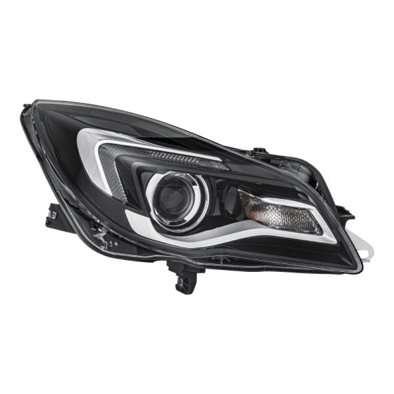 Image of HELLA 1EL 011 165-761 Headlights LED, Right, with bulbs, Halogen Headlight (259)