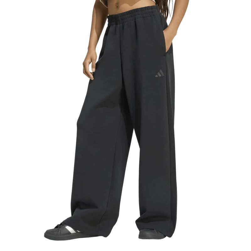 Image of Adidas Womens straight leg joggers adidas Soft Lux Noir Female L
