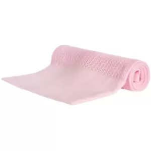 Image of Baby Town Cellular Blanket (One Size) (Pink) - Pink
