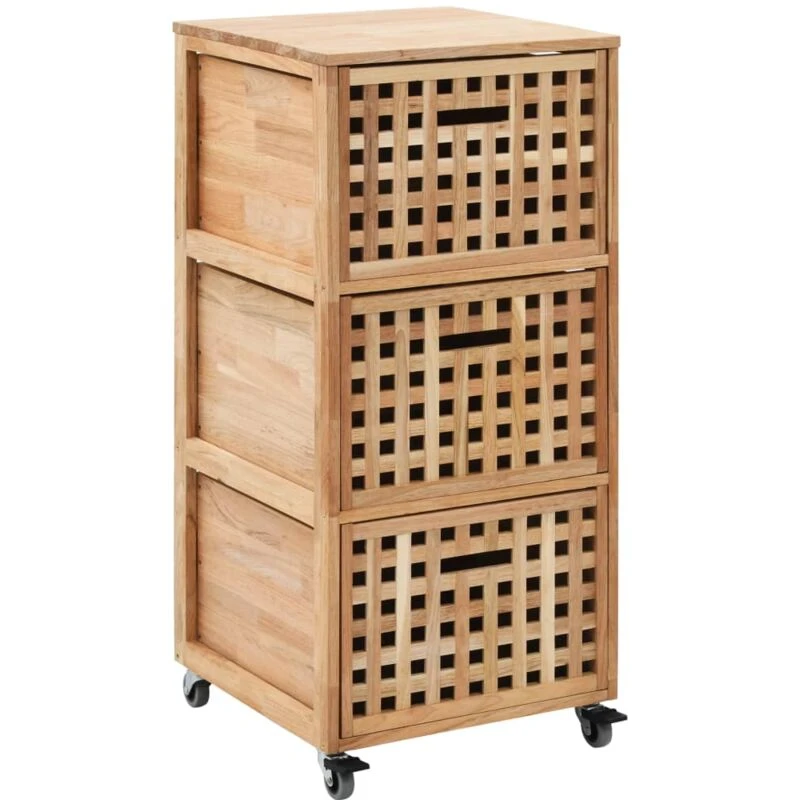 Image of VIDAXL Bathroom Cabinet 41x41x91cm Solid Walnut Wood Vidaxl 8719883590653