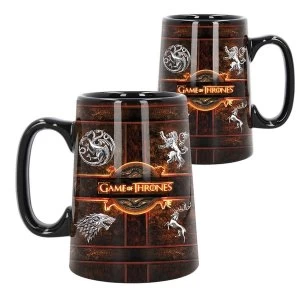 image of Ceramic Rustic Sigil Game Of Thrones Tankard