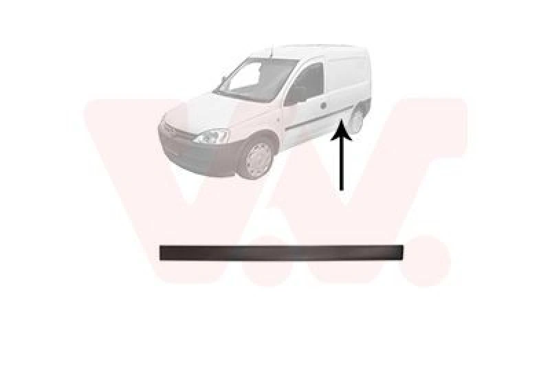 Image of VAN WEZEL Door moulding trim VAN WEZEL 3789425