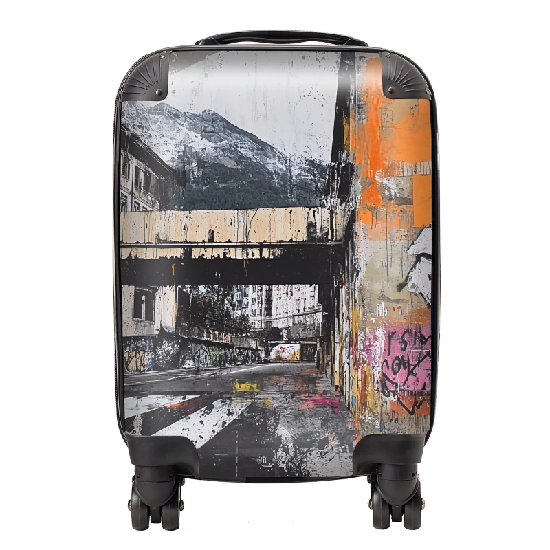 Image of Designer Luggage Jasper Reed: 00013 Suitcase in Orange Size: Large Orange Unisex Large