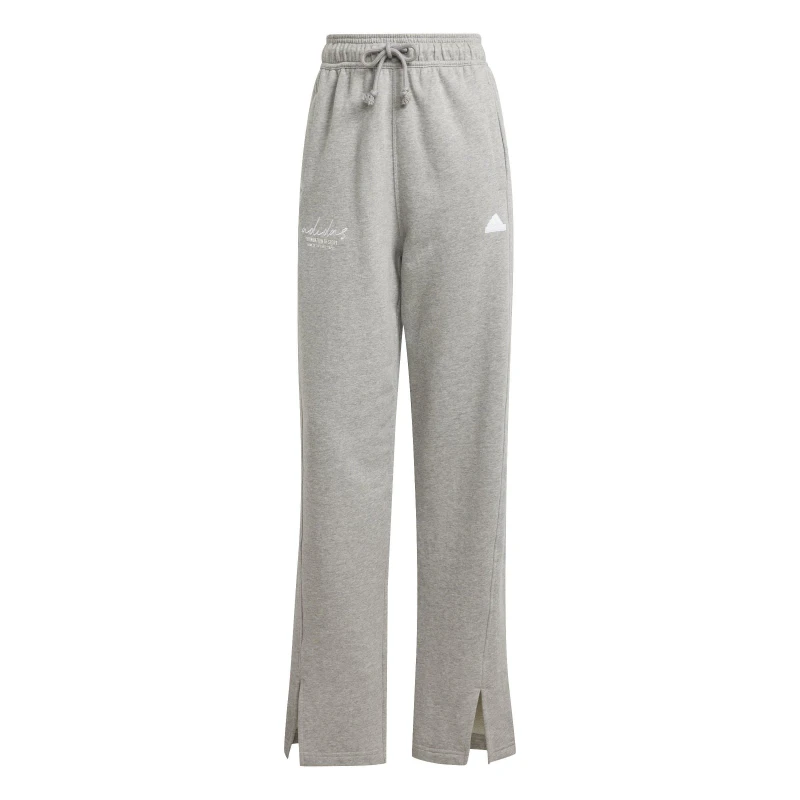 Image of adidas Signature Graphic Embroidery French Terry Straight Leg Joggers Med Grey Heath female 12 (M)