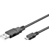 image of Goobay 0.15m USB2.0 USB cable USB A Micro-USB B Black