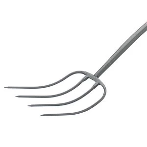 image of Bulldog All-Metal 4-Prong Manure Fork T-Handle