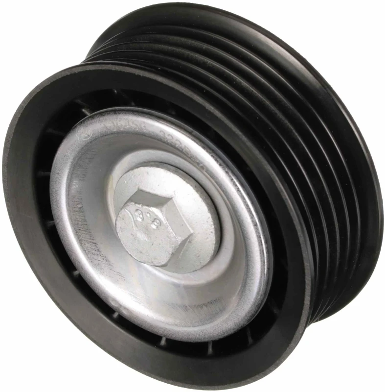 Image of GATES T36456 Idler Pulley Micro-V UNIQUE FIT, with grooves Plastic Deflection/Guide Pulley,v-ribbed belt (312)