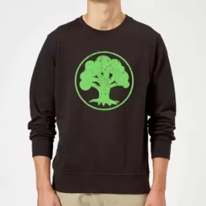 Image of Magic The Gathering Mana Green Sweatshirt - Black - L