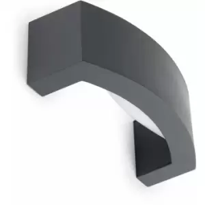 Image of Ancora 1-Light Dark Gray Garden Wall Sconce