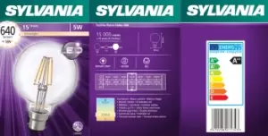 image of Sylvania 27174 Toledo Filament LED G80 640Lm B22