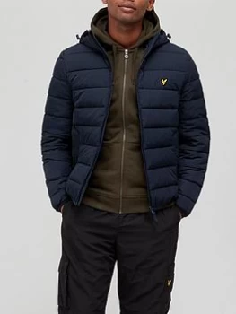 Image of Lyle & Scott Lightweight Padded Jacket - Dark Navy, Dark Navy, Size L, Men