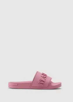 Image of Mallet Womens Mini Logo Slides In Foxglove