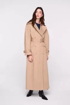 Image of Julia Puff Sleeve Trench, Stone / UK 6
