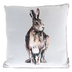 Image of Meg Hawkins Hare Cushion White