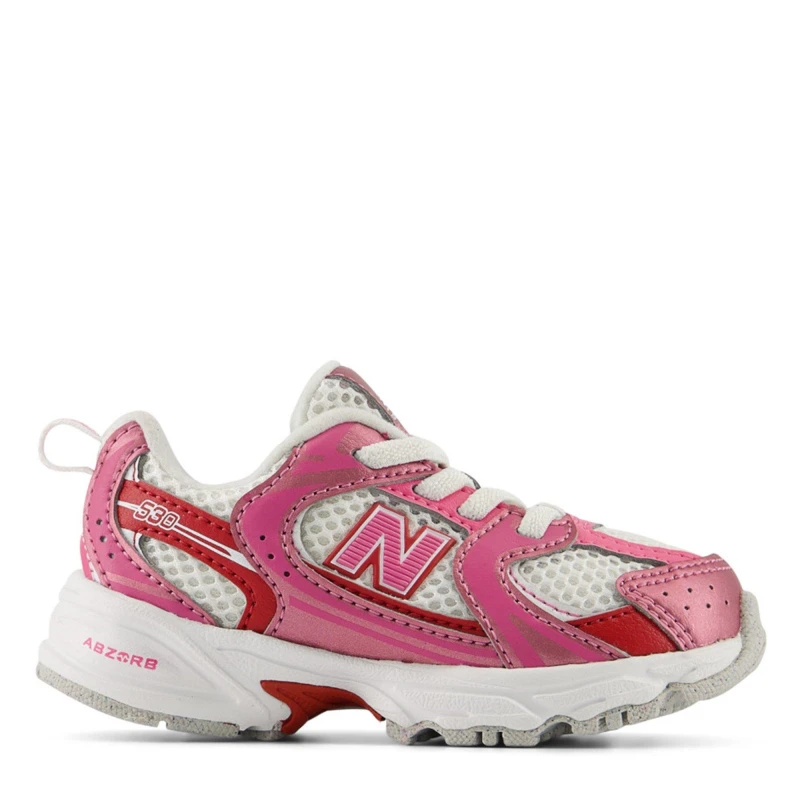 Image of New Balance Pink Multi 530 Girls Toddler Trainers Pink Multi UK 8 (EU 25½)