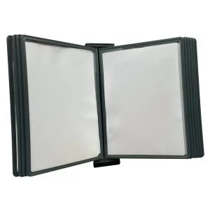 Image of 5 Star Office Desk Display Panel System Easy Mount 10 Pockets A4