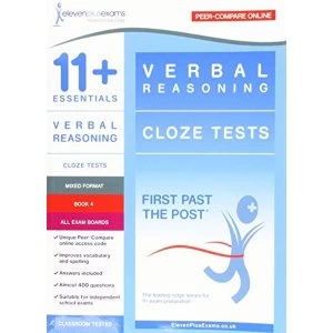 Image of 11+ Essentials Verbal Reasoning: Cloze Tests Book 4 Paperback / softback 2018